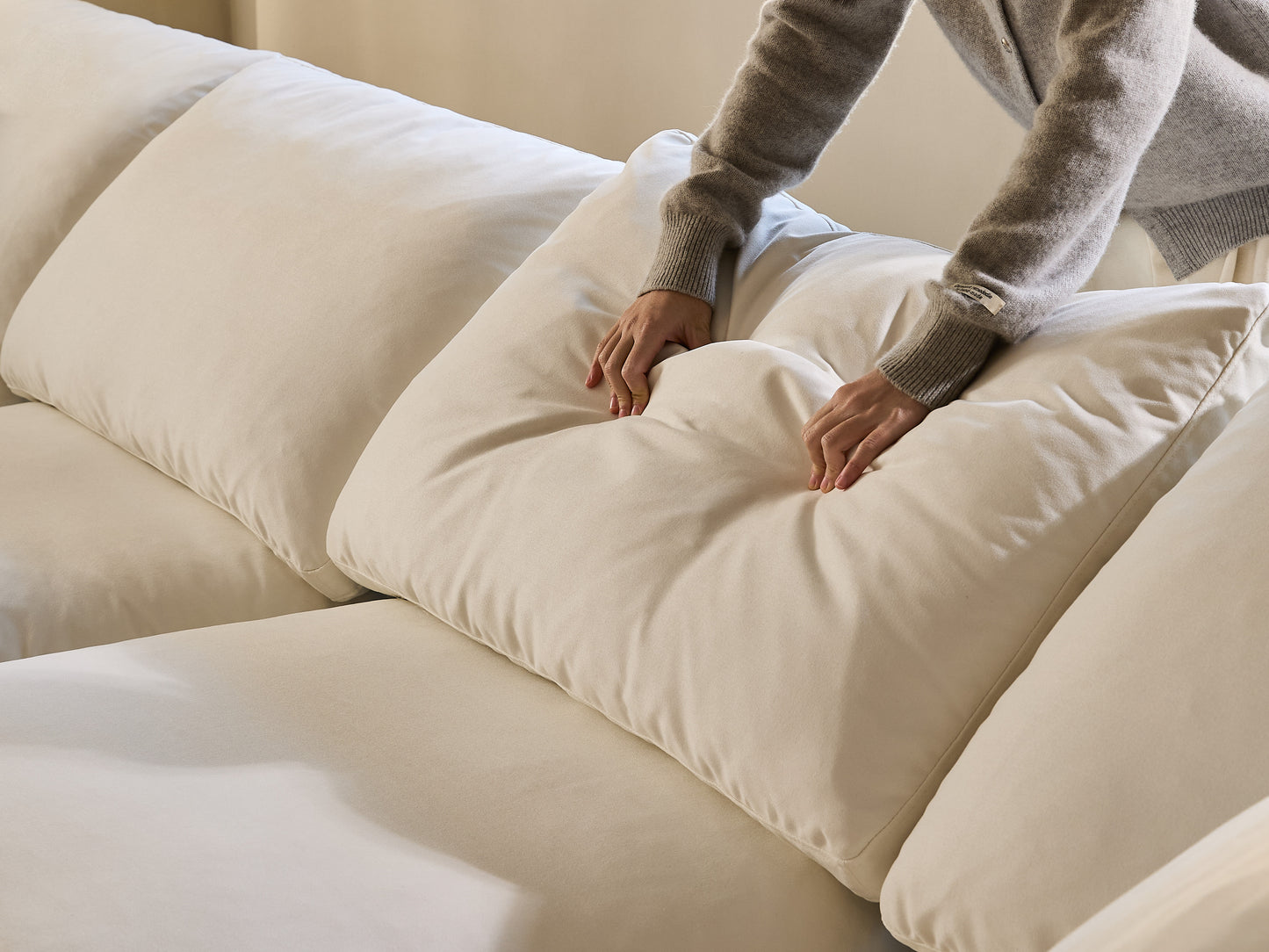 Modular Cloud Sofa With Sleeper Sofa Bed Function