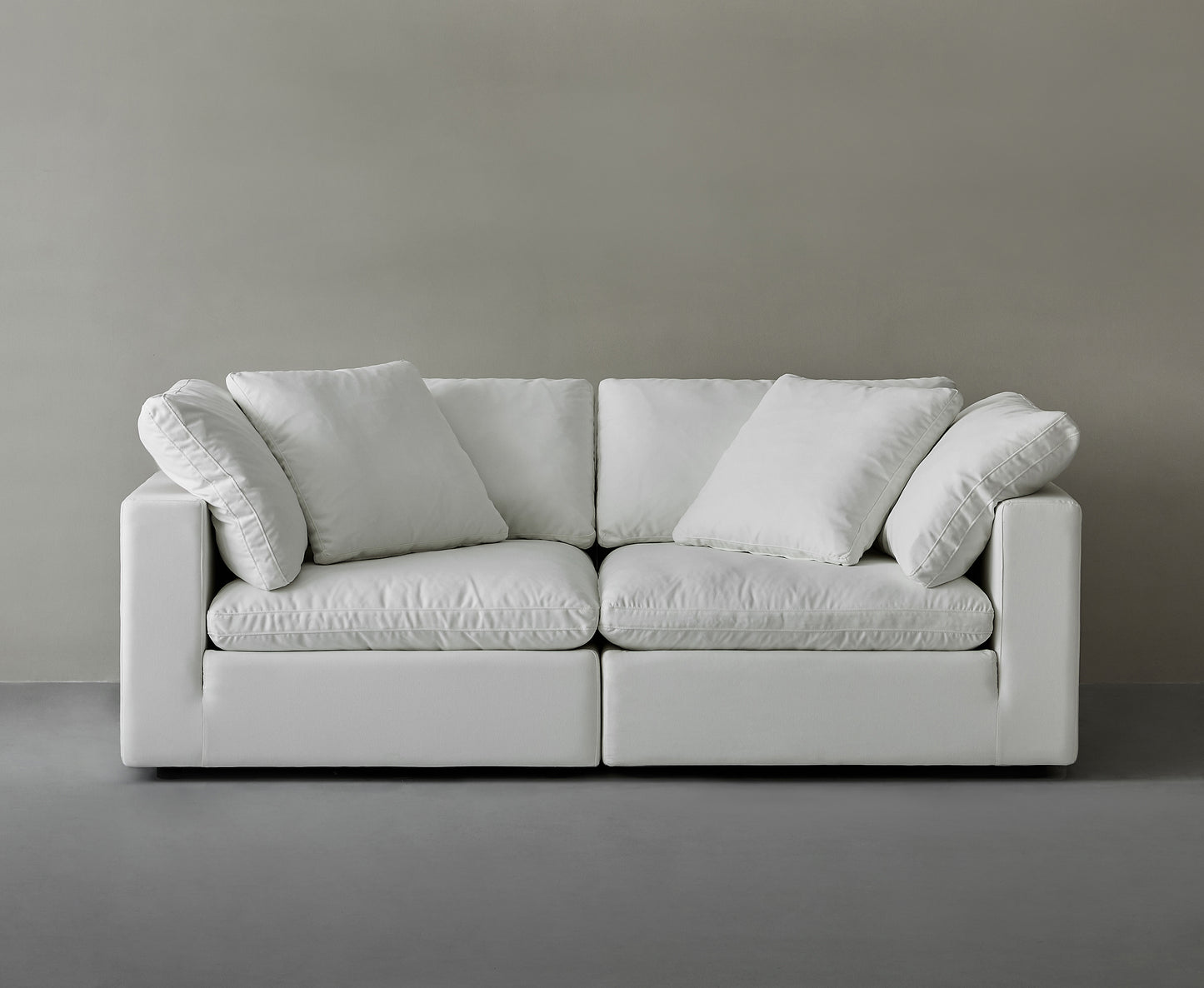Rifezza Modern Cloud Soft Linen Love Seat- Double