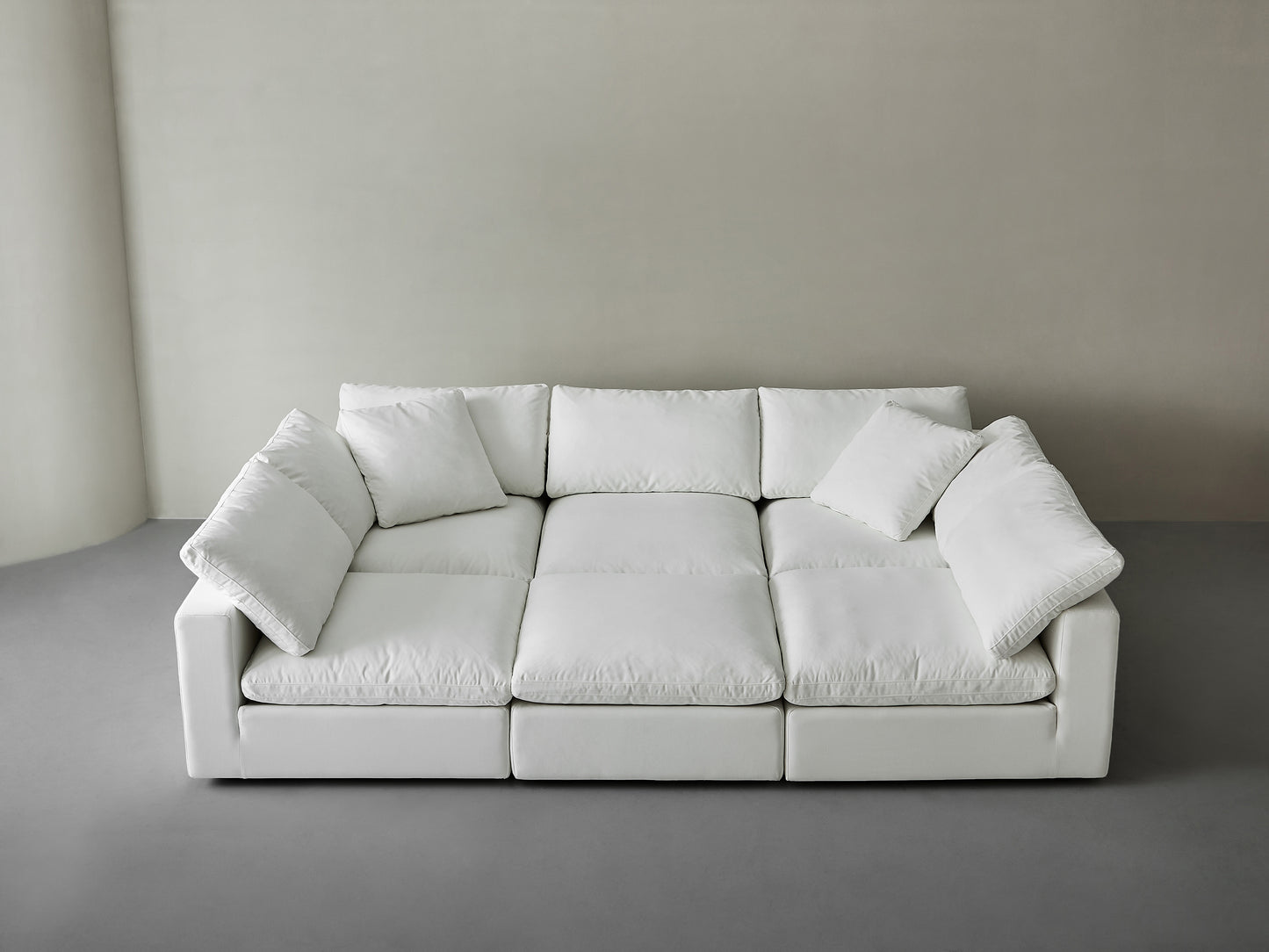 Modern Modular Cloud 6-Seat Modular Sofa Bed