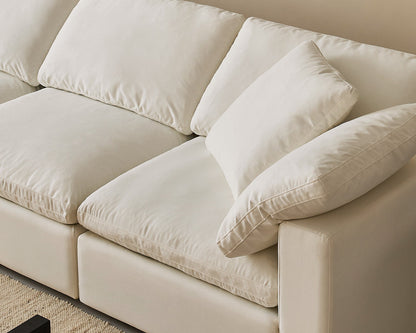 Convertible 6-Seater Modular Sofa Bed  With Ottoman