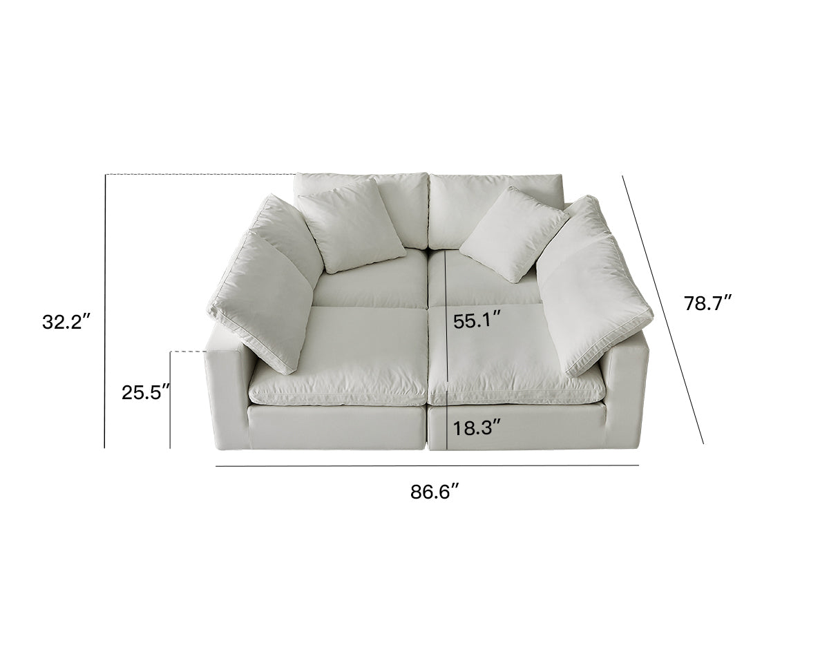 Cloud 4-Seat Modular Sofa Bed