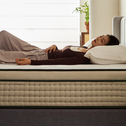 Rifezza Hybrid Mattress: Cooler Sleep & Total-Edge Support. 14” Medium-Firm with Gel Memory Foam, Pocket Coils & Plush Pillow Top. OEKO-TEX® & CertiPUR-US® Certified, Delivered in a Box.