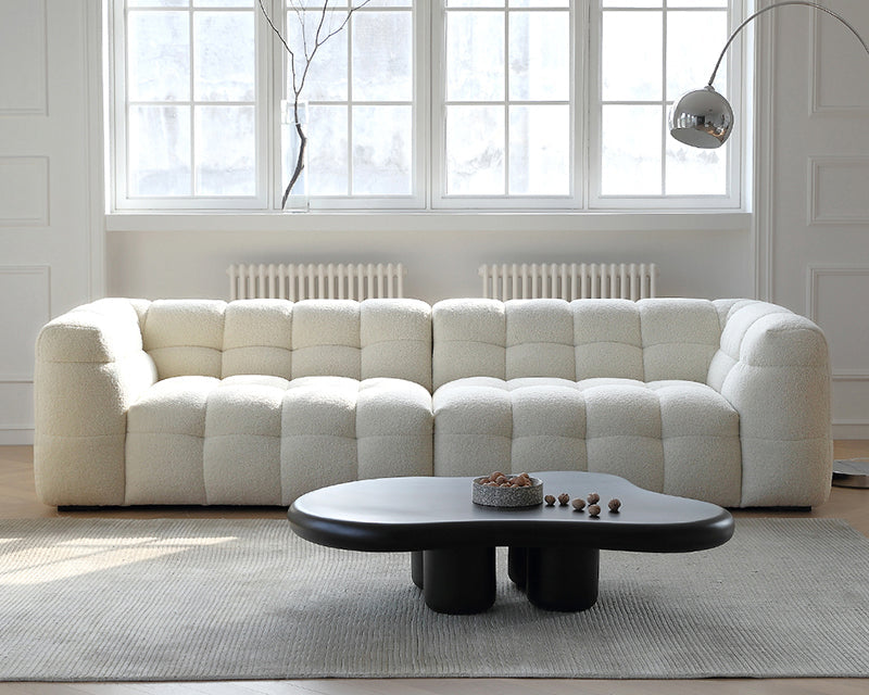 Second image of Rifezza Aeris Candy-Shaped Upholstered Boucle Couch