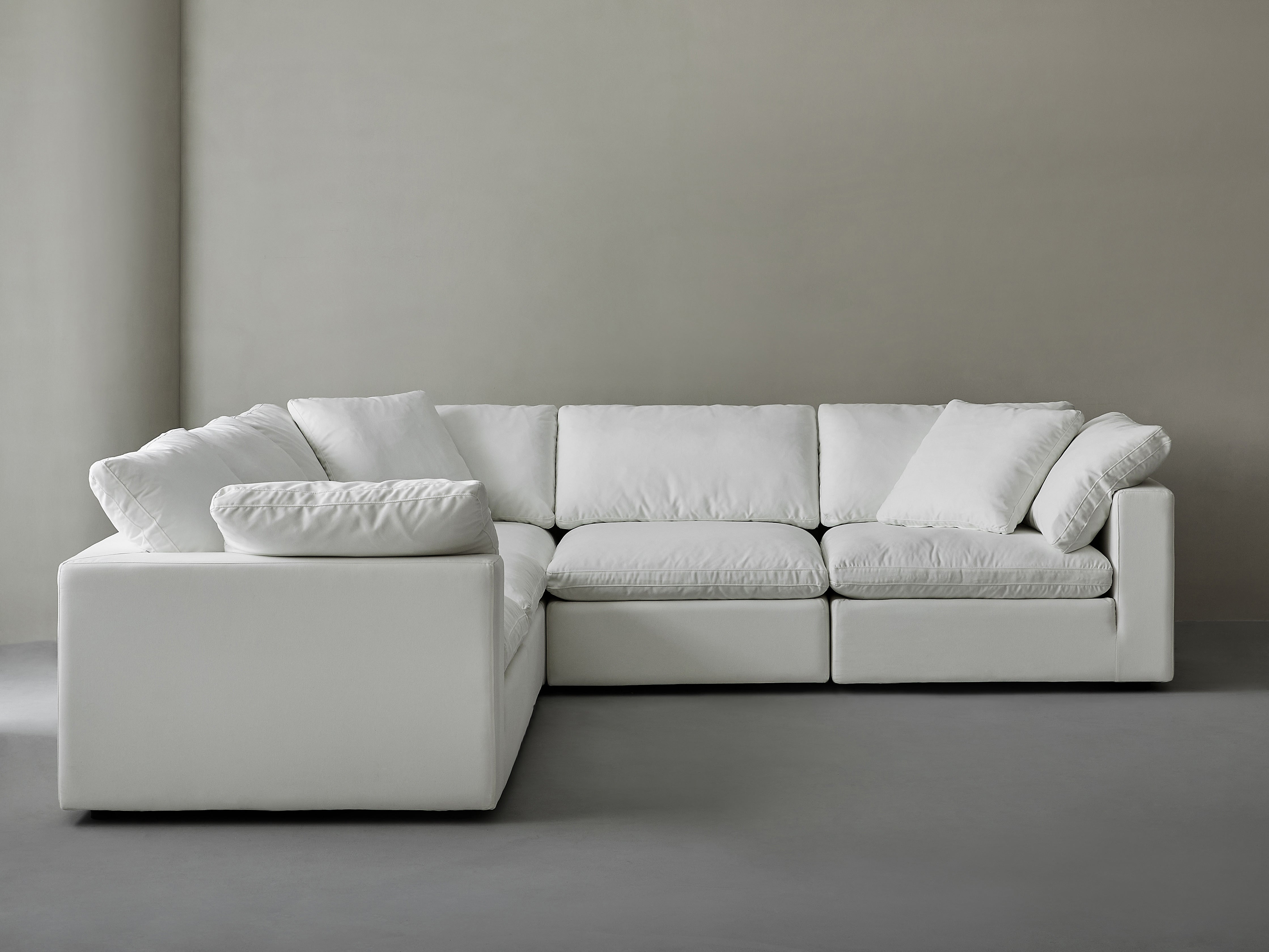 Modern Modular L-Shaped Sectional Sofa Customizable Configurations