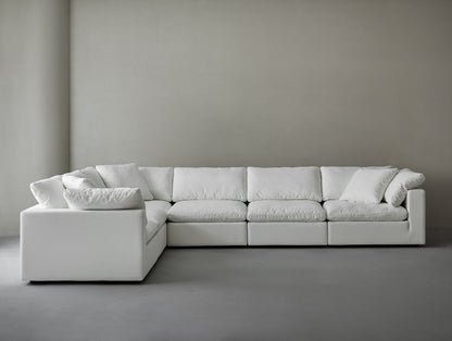 Modular Cloud Sofa: Modern 8-Seat L-Shaped Sectional with Free-Form Configurations