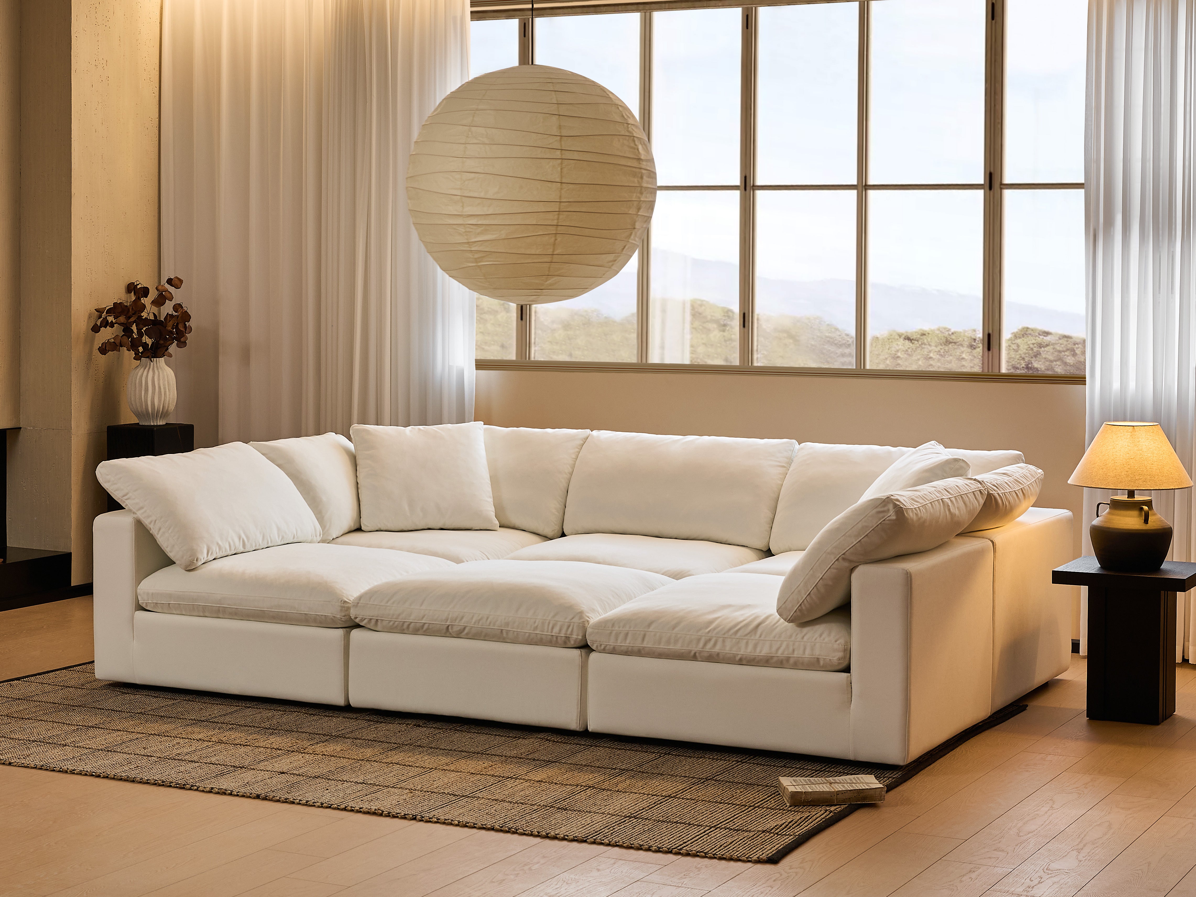 Second image of Modern Modular Cloud 6-Seat Modular Sofa Bed