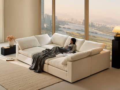 Modern Modular Cloud 6-Seat Modular Sofa Bed