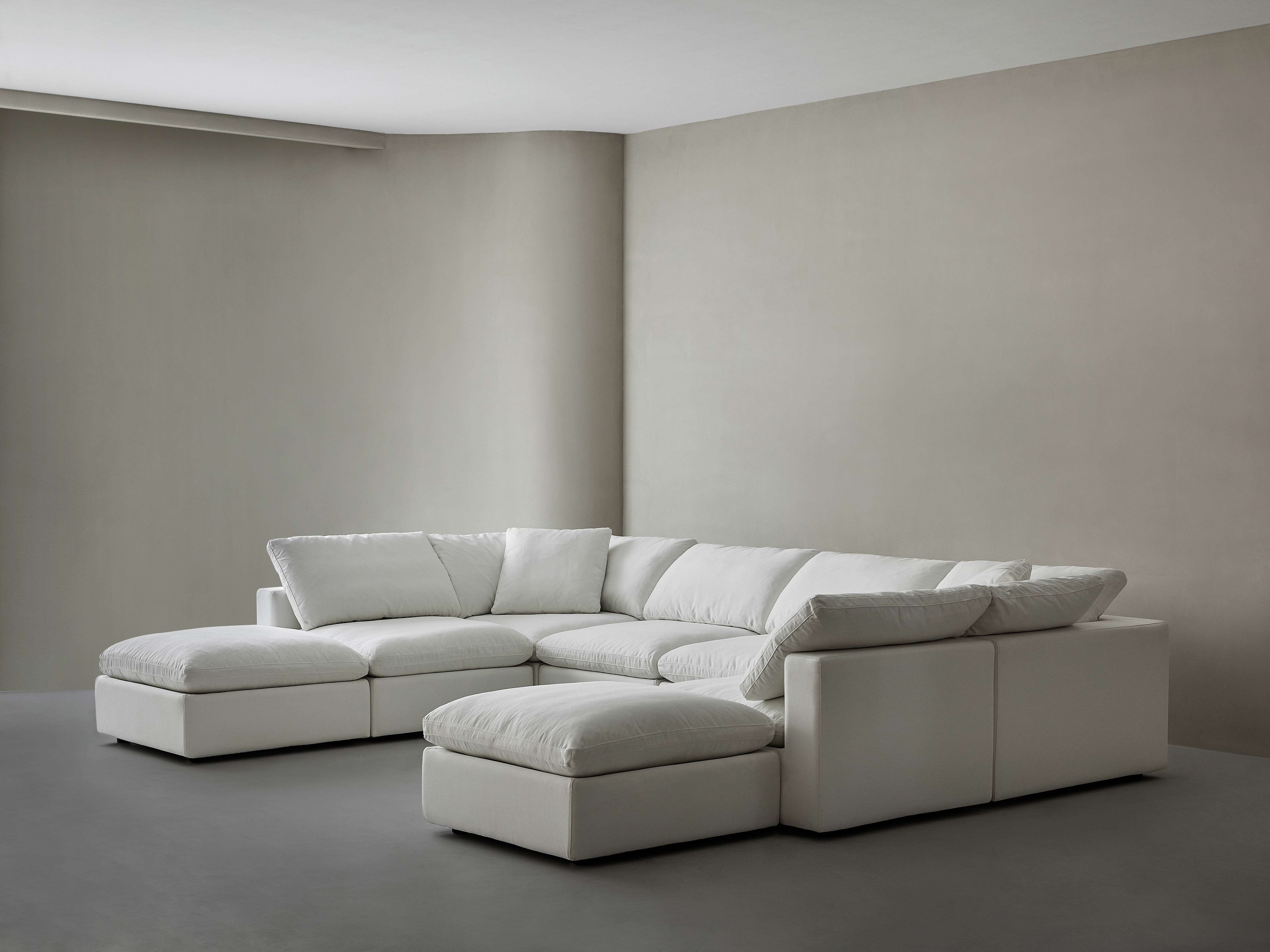 Modular Cloud Sofa With Sleeper Sofa Bed Function