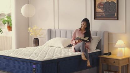 14" Hybrid Mattress, Medium-Firm Gel Memory Foam & Pocket Coils, Cooling Pillow Top, Edge Support, CertiPUR-US, Mattress in a Box